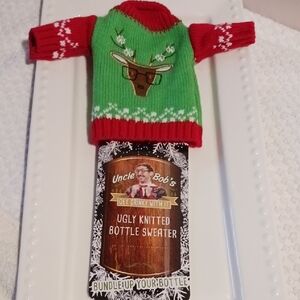 Uncle Bob's Ugly Knitted Bottle Sweater "Bundle Up Your Bottle" 🎄🦌🍾